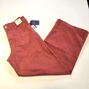 NWT sailor wide legs jean burnt orange